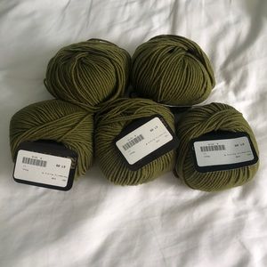 Bundle of 5 Green Yarn